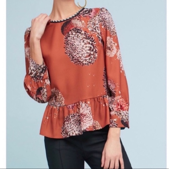 Anthropologie Vineet Bahl Alicia Peplum Top - Picture 8 of 9